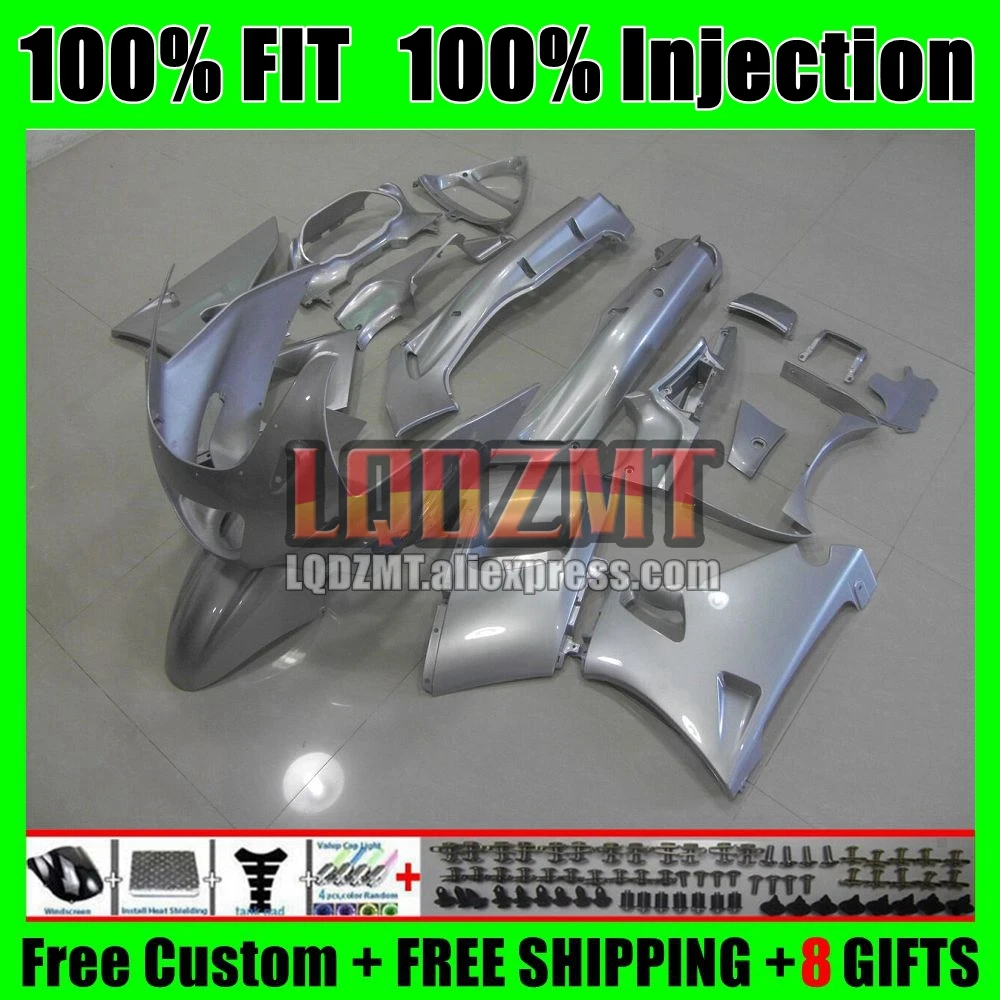 OEM Fairing For KAWASAKI NINJA ZZR 400 ZZR400 1993 1995 1996 1997 1998 1999 78No.28 ZZR-400 00 01 02 Gloss silver 05 06 07 Body