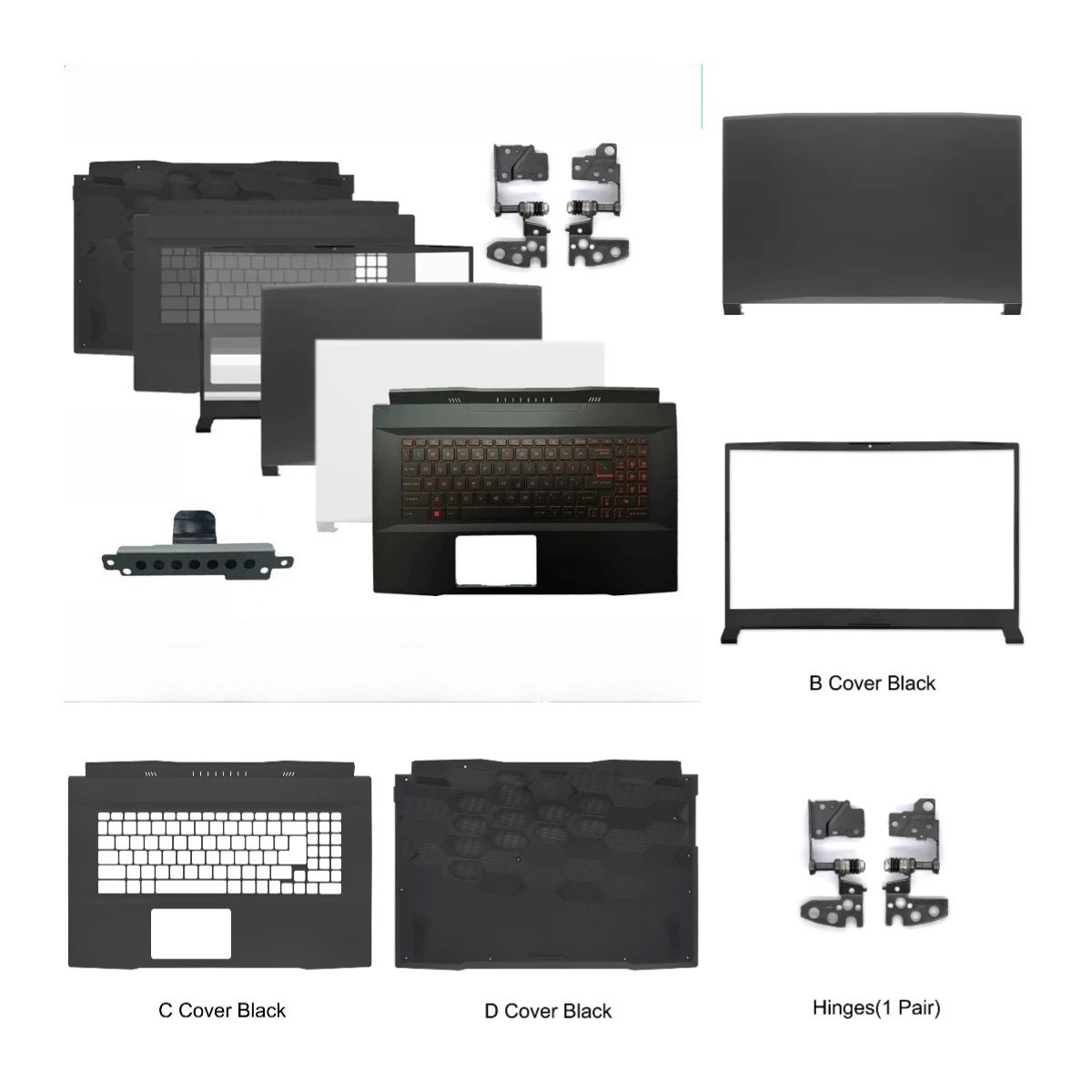 Suitable for Katana GF76 MS-17L1 17L2 17L3 17L4 17L5 laptop LCD back cover/front panel/hinge bottom cover/palm rest ABCD Shell