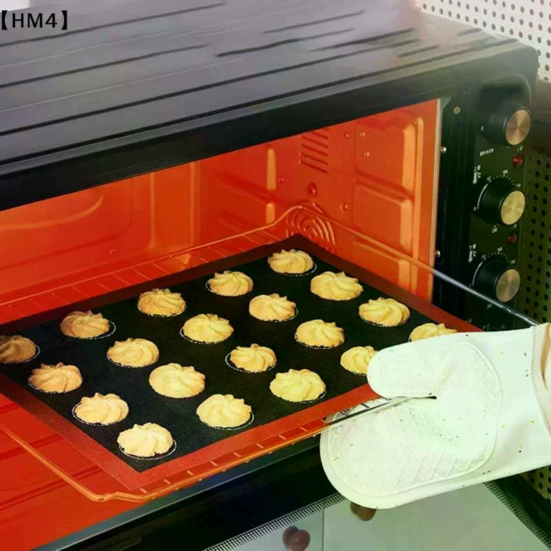 1PC Perforated Silicone Baking Mat, With Puff & Round Patterns, Reusable Non-stick Oven Liner, For Cookies Macaron Bread