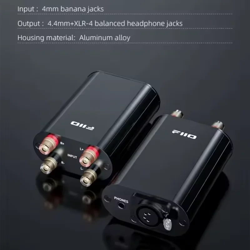 FiiO IMP XLR-4 Passive Impedance Adapter 4.4mm & 4-Pin XLR Balanced Output HiFi Amplifier Headphone Protector Noise Reduction