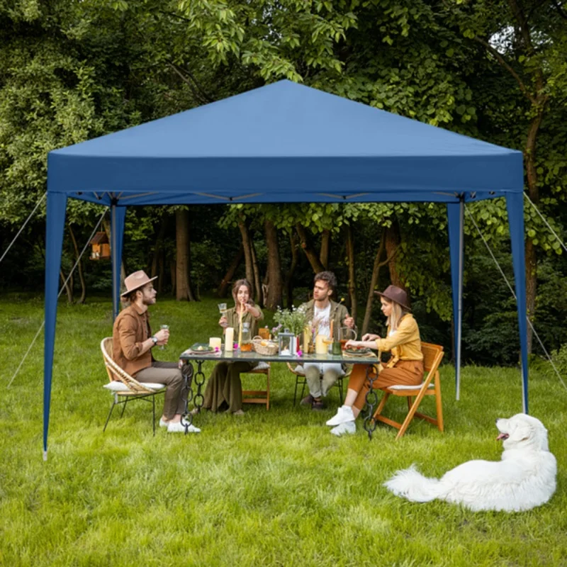 

3 x 3m Practical Waterproof Right-Angle Folding Tent Camping Exhibition Leisure Outdoor Beach Shade Pavilion Oxford cloth