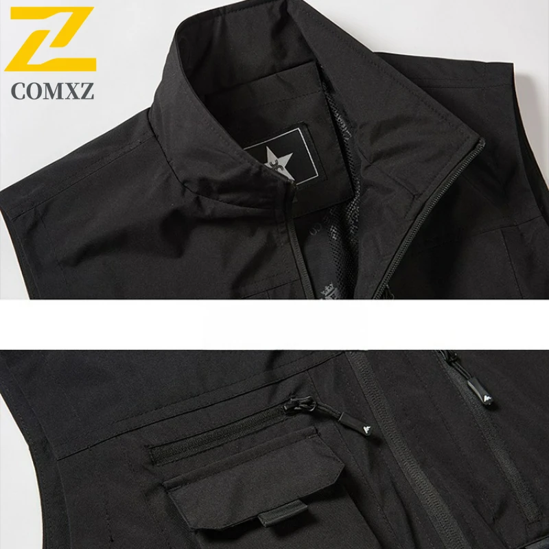 Utility Gilet Man 2025 Multi Pocket Photography Fishing Quick Dry Breathable Vests Outdoor Sleeveles Apparel Wear Resistant Vest