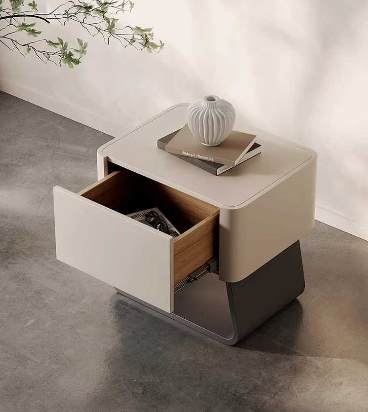 

Italian bedside table simple bedroom storage creative designer modern bedside table