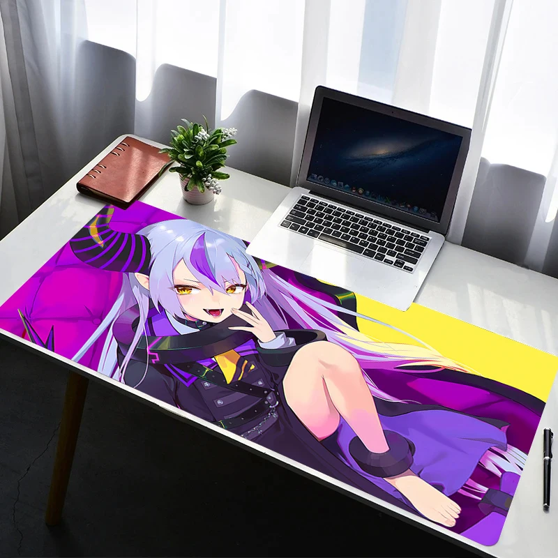 Mouse Pad Laptop Rubber Extended Desktop Mat Computer Gamer HD Mousepad PC Gaming Accessories Hololive La Darknesss Keyboard Pad