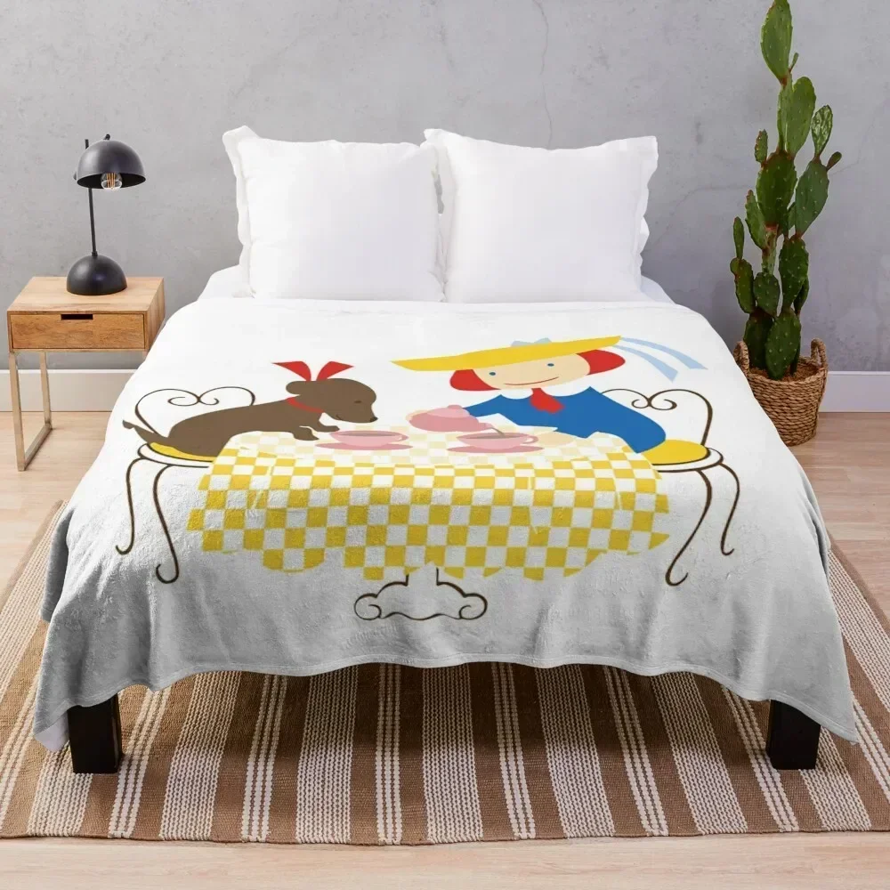 

Madeline Fogg andGenevieve Throw Blanket Stylish Warm Blanket for Living Room Bedroom