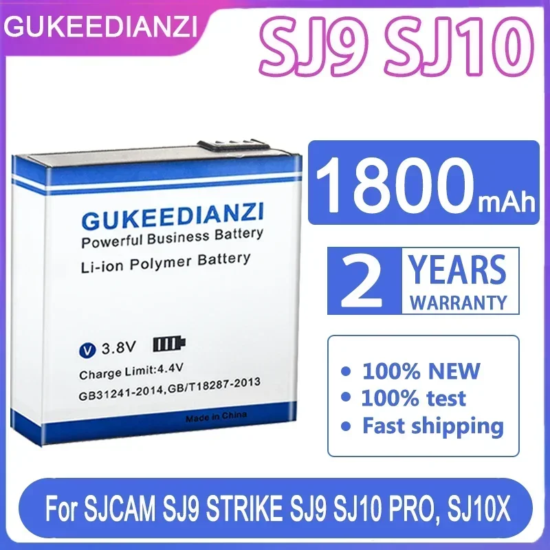 GUKEEDIANZI Battery For SJCAM M20 AIR SJ4000 SJ5000 SJ5000X M10 SJ7 Star/PRO/LUS/AIR SJ8 pro SJ9 MAX