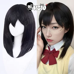 Shimizu kiyoko Cosplay Wig Anime haikyuu cosplay Wig HSIU 45cm Black Long hair Synthetic Wig+ Wig Cap haikyuu cosplay