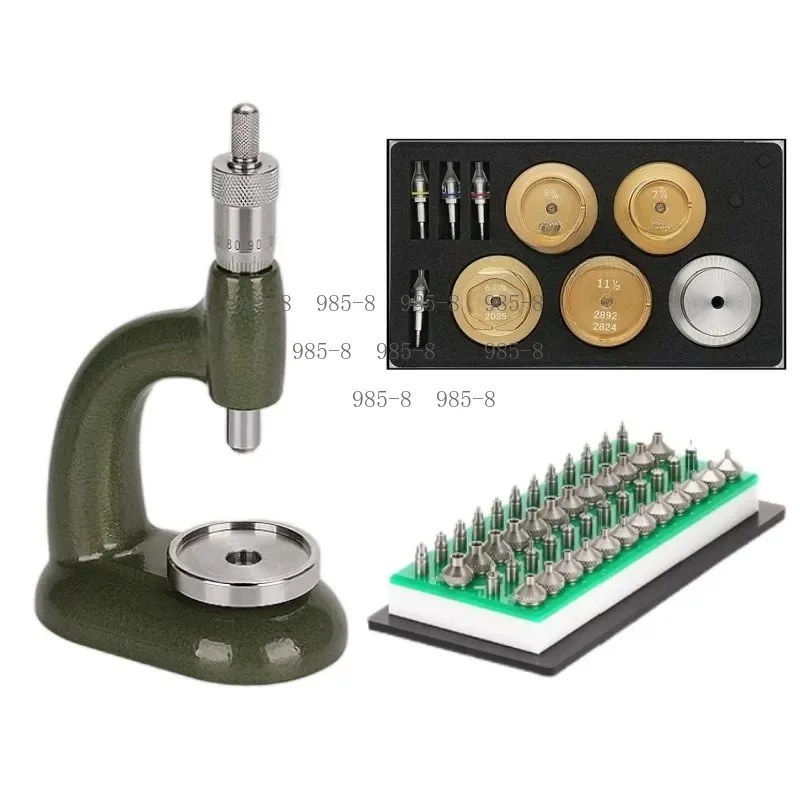 Watch Hand Installing Tool, 2-in-1 Stone Eye Machine and Needle Loading Jewelling Equipment for Watchmakers