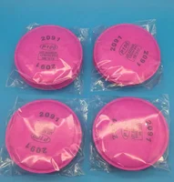 Serie de respirador para máscara antipolvo, accesorios para pintura de carpintero, industria de pulverización, 2091/2097 filtro de partículas P100 para 3m 6200 6800 7502