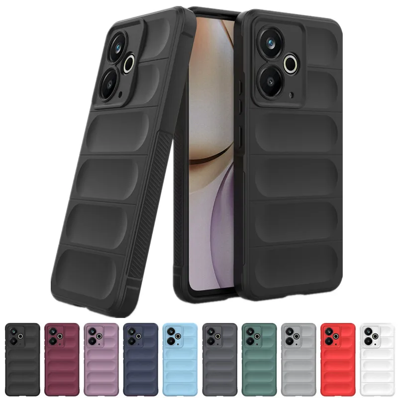 Flexible Haut Gefühl Silikon Stoßfest Fall für Realme 14 5G Realme 14T Schutzhülle Zurück Shell Fundas coque