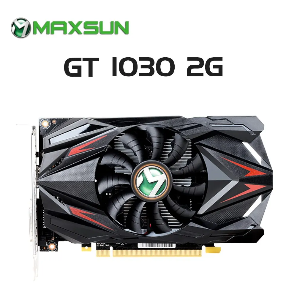 MAXSUN Graphics Cards GT 1030 Transformers 2GB DDR5 GPU Gaming Video Card PCI Express X4 Full New GT1030 Computer Components