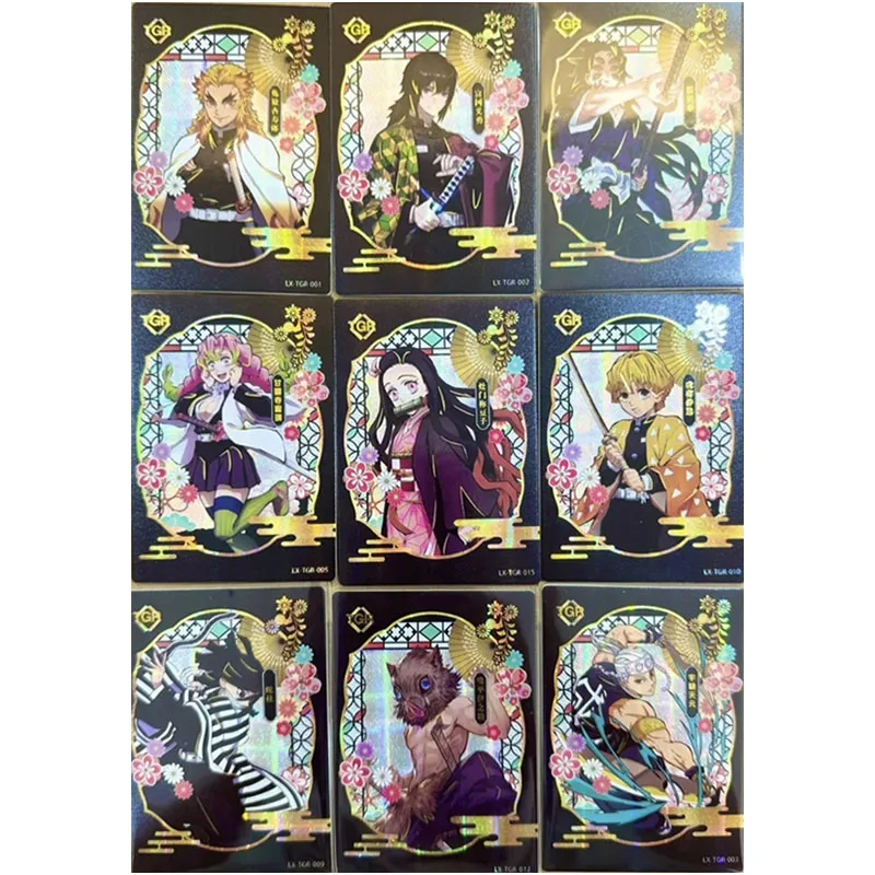 Anime Demon Slayer GR Cards Tomioka Giyuu Kanroji Mitsuri Uzui Tengen Collection Cards Christmas Birthday Gifts Children's Toys