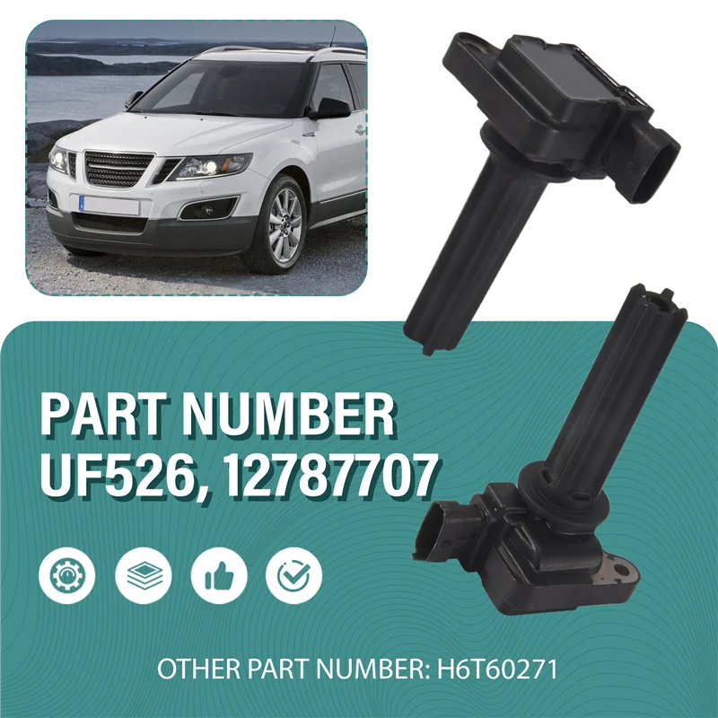 

4 PCS New Ignition Coil H6T60271 12787707 UF526 For Saab 9-3 9-3X 2.0L 2003-2009-A28K