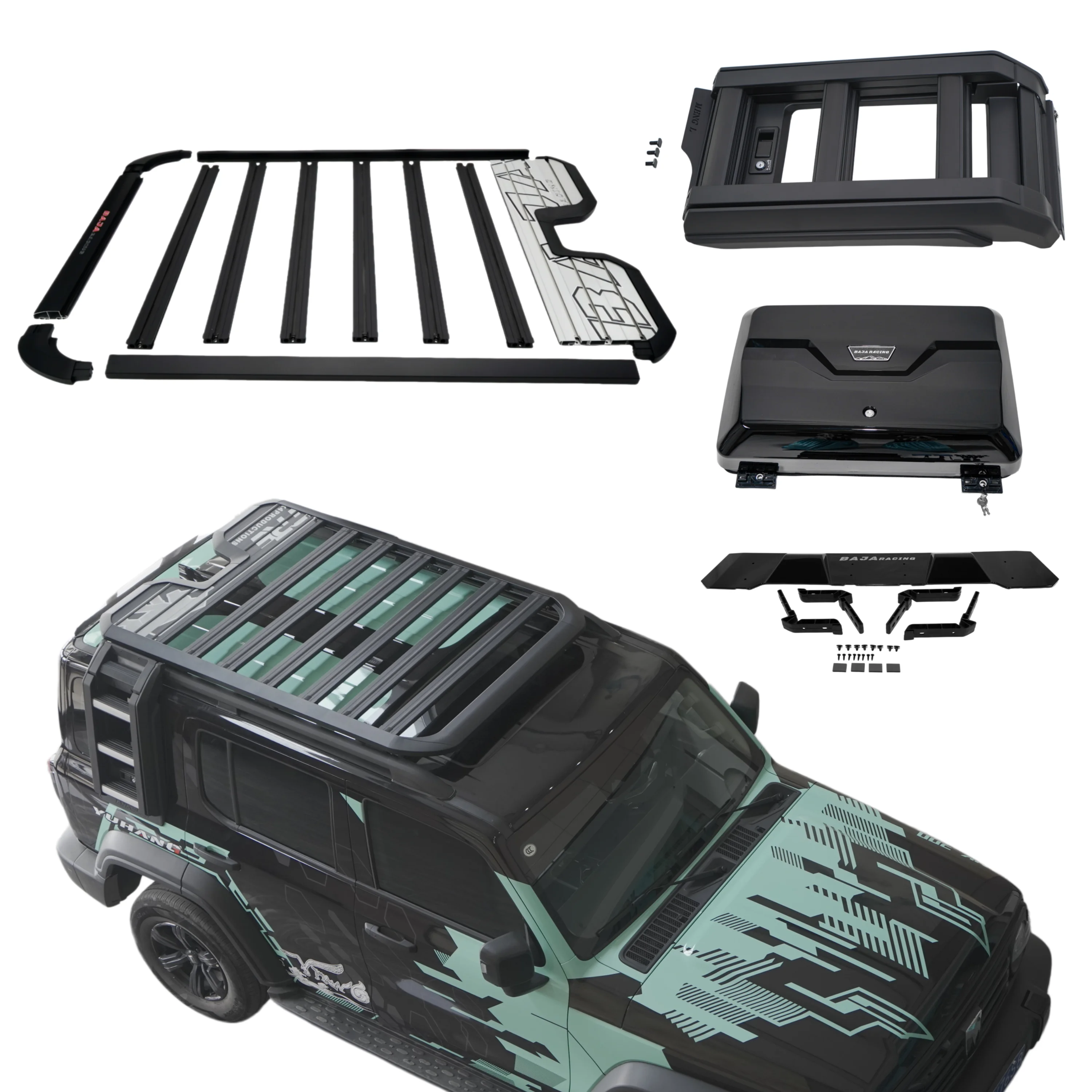 CAR ROOF RACKS PLATFORM LADDER STORAGE BOX for RACK LUGGAGE RACK BASKET