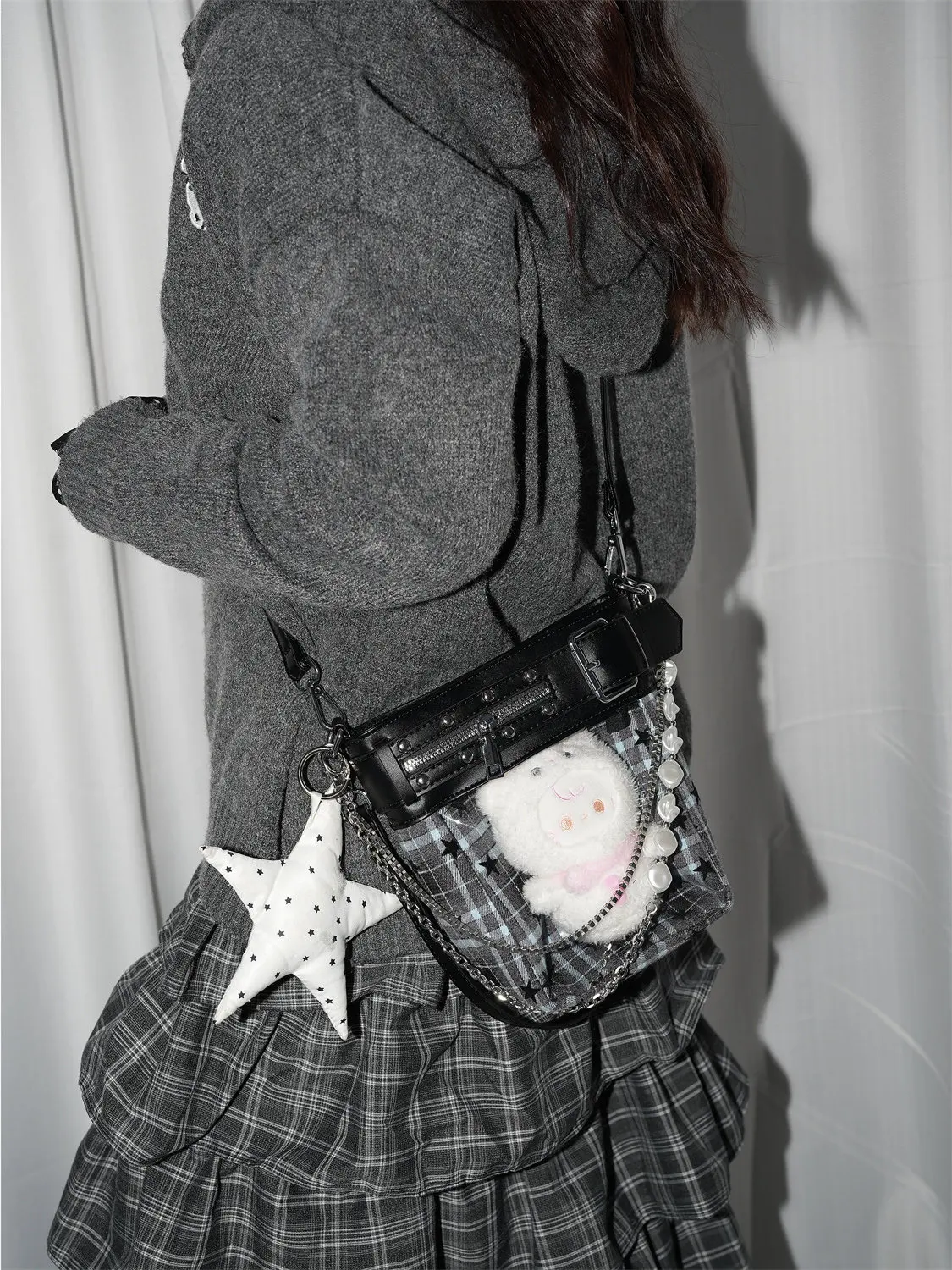 Fashion Shoulder Bags for Women's Crossbody Bag Handbag Original Design Star Polka Dot Versatile Bucket Bag