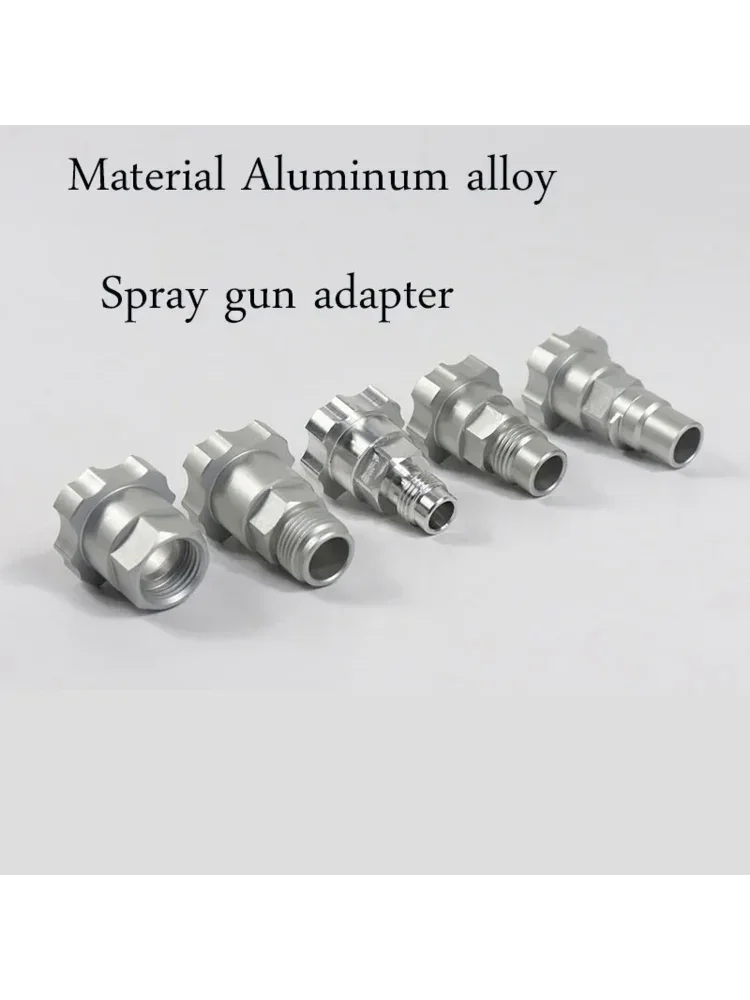 Aluminum Alloy Spray Gun Connector  Adapter Spray Gun Cup Adapter  Disposable Measuring Cup Suitable For SATA Devilbiss Iwata