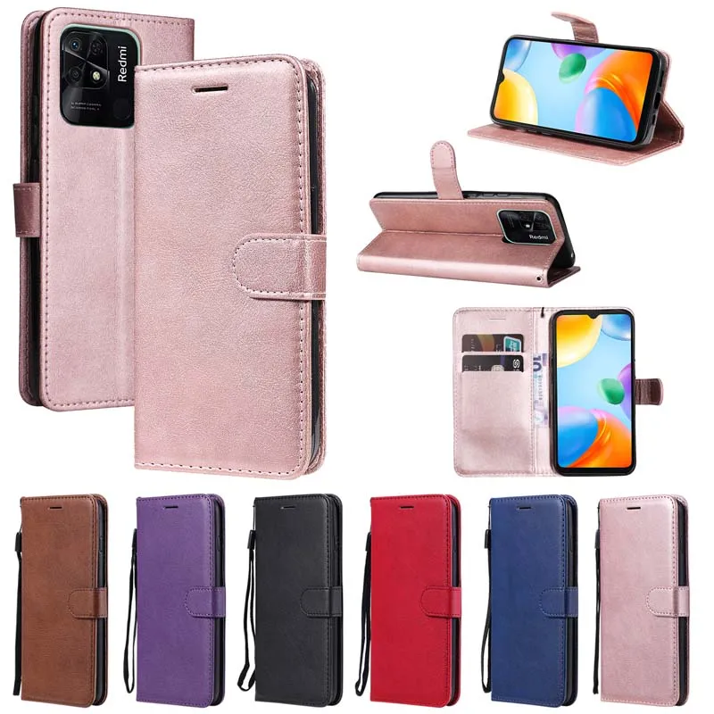 Wallet Case For Xiaomi Mi 9 SE 8 Mi9 Mi8 6X A2 A3 Lite CC9 Redmi Note 10 Pro 6 9A 9C 9T 9S 10S 10A 10C Leather Phone Cover Coque