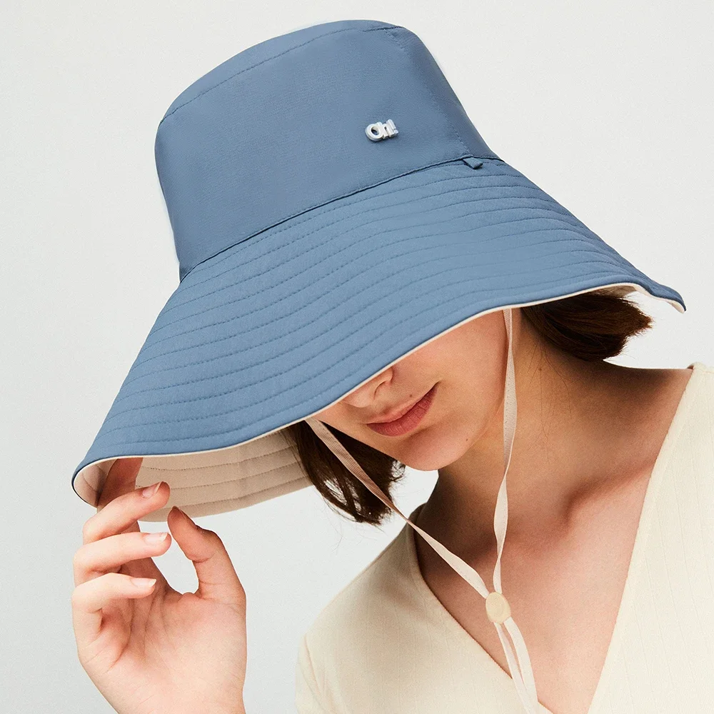 OhSunny Women Bucket Hat Summer Large Brim Sunhats Anti-UV UPF50+ Adjustable Double-sided Wearable Waterproof Visor Caps