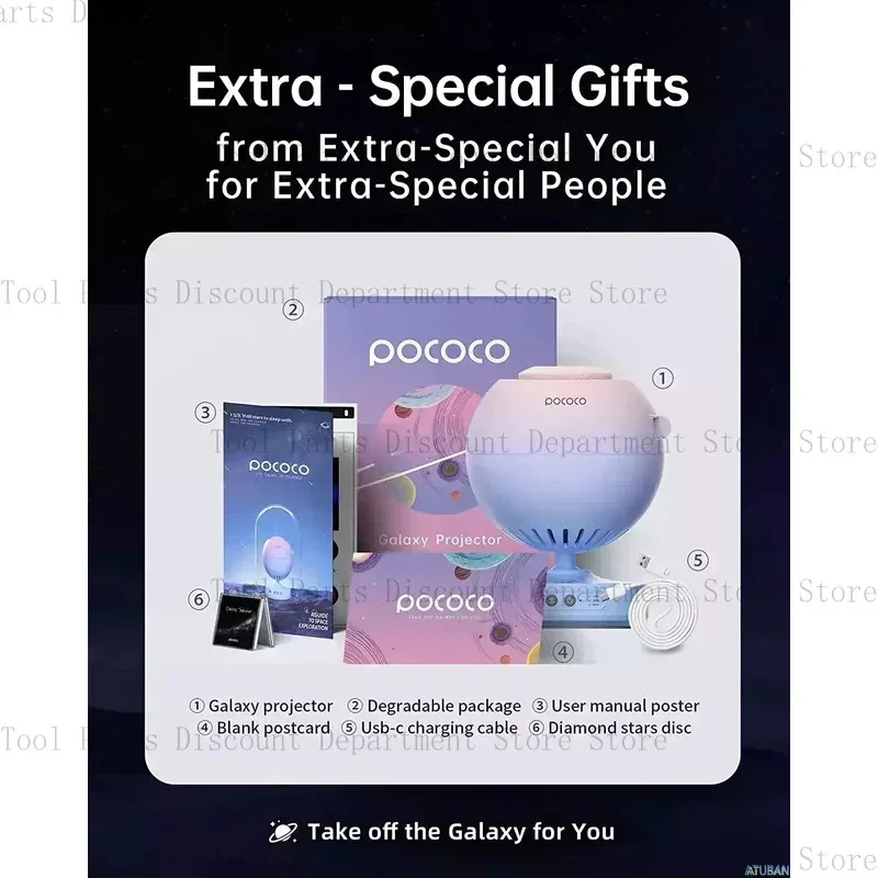 POCOCO Planetario: Ultra Proyector Dormitorio Aniversario de Cumpleaños Ideas de San Valentín Ella