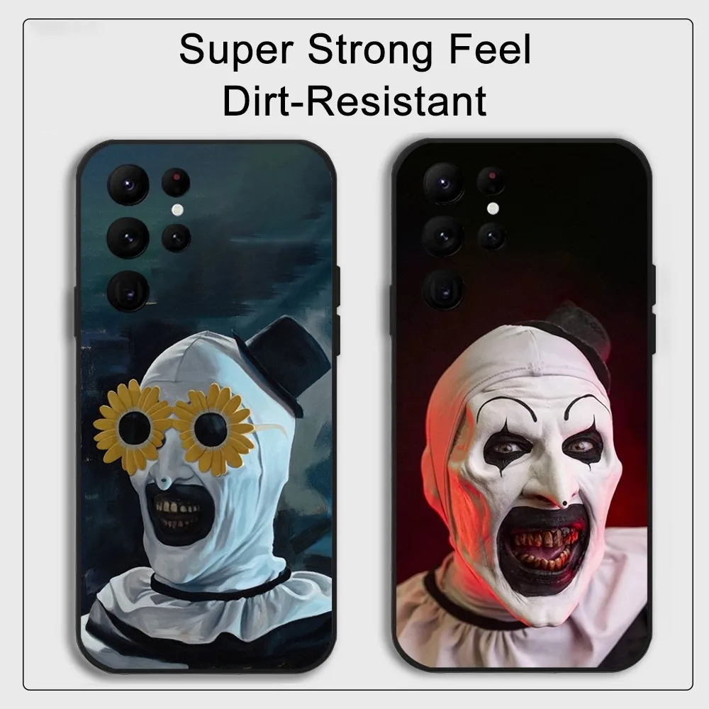 T-friends אמנות הטלפון הליצן s סדרה s20 s21 s22 s23 s24 Fe בתוספת אולטרה tpu רך עד ידידותי לעור