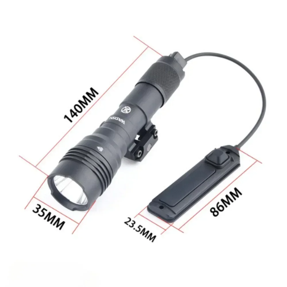 Lampe de poche tactique Portable, arme de Scout, 1000 Lumens, en alliage d'aluminium, adaptée au Rail de 20mm pour la chasse en plein air