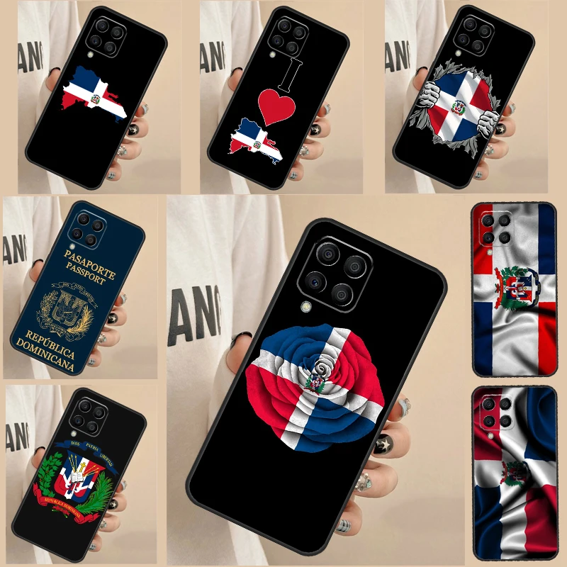 Dominican Republic Flag Case For Samsung Galaxy A34 A54 A24 A14 A13 A23 A33 A53 A12 A22 A32 A52 A21S A51 A71 Cover