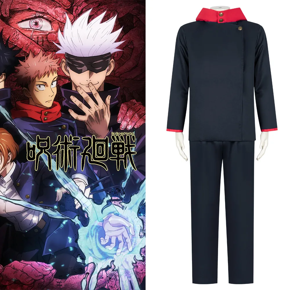 Anime Costumes Jujutsu Kaisen Itadori Yuji Cosplay Costume Kugisaki Nobara Fushiguro Megumi Uniform Customized Accepted