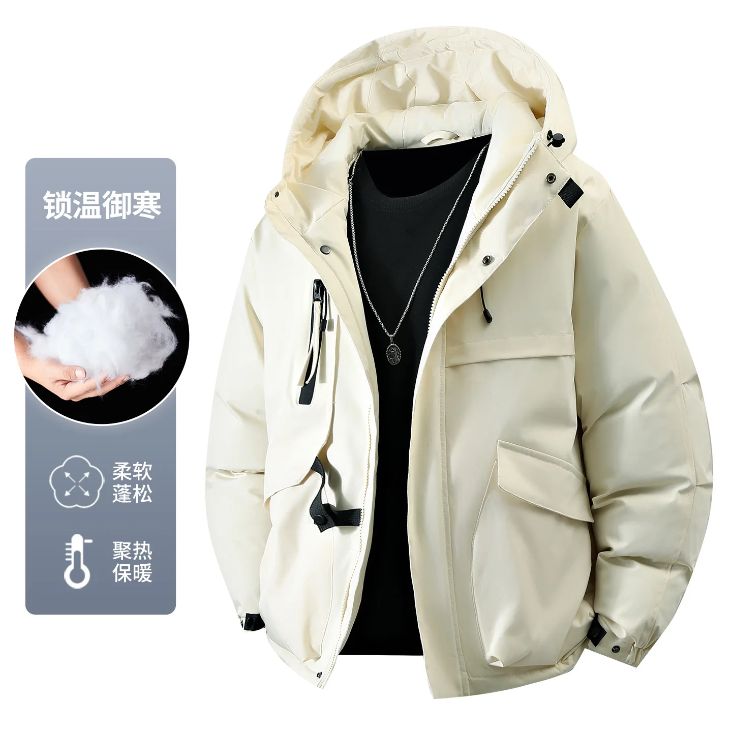 Men New Trendy Couple Windproof Warm Parkas Men Thick Outdoor Windbreaker Coat Men Fashion Casual Waterproof Coat Men Outerwear