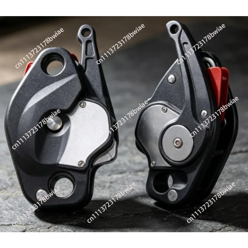 CCK-TL Rock Rope Climbing 46mm Descender 250KG Gear Rappelling Gear Belay Device Descending Devices Equipment Rope Access Rescue