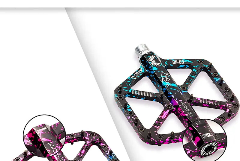Fahrradpedale aus Aluminiumlegierung, ultraleicht, gedichtete 3-Lager-MTB-Fahrradpedale, Zubehör für Mountainbike und Rennrad, Lagerpedale – Detail 7