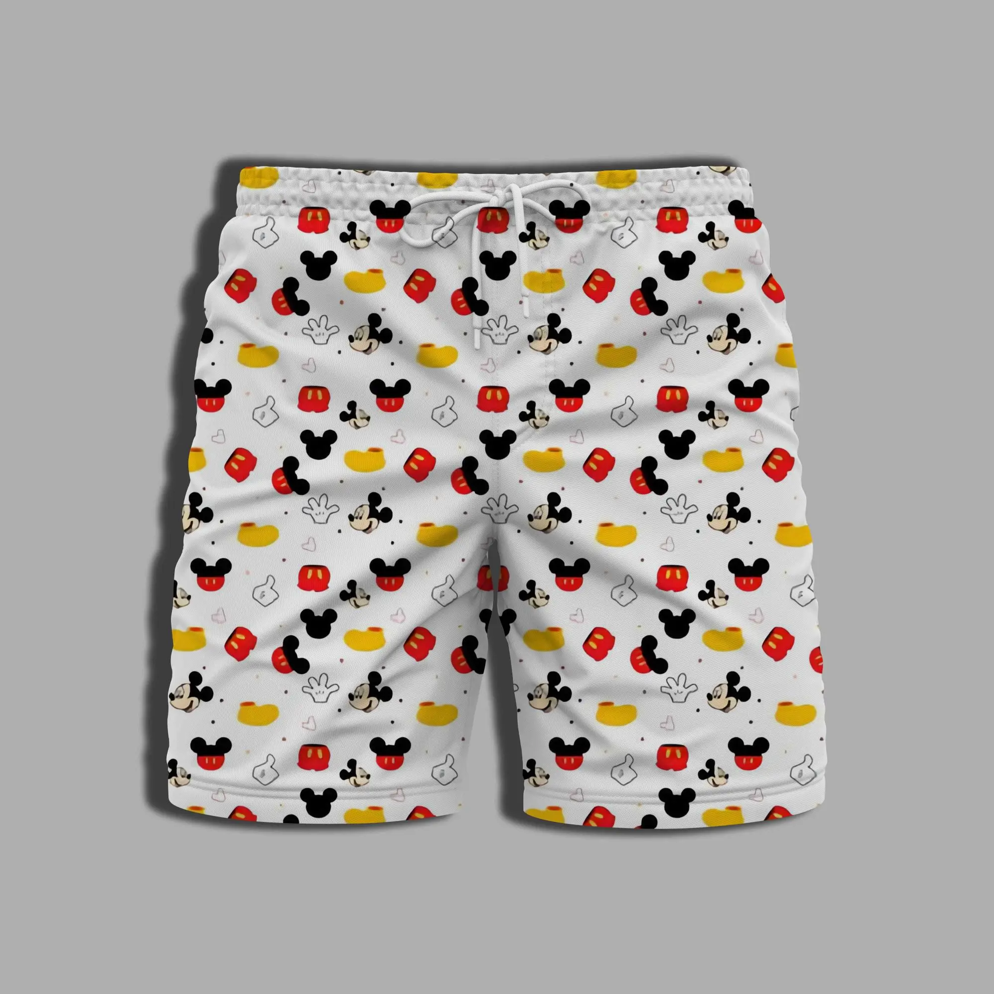 Men\'s Shorts for Women Whole Swimsuit Beach Pants Summer Bathing Suit Man Minnie Mouse Printing Gym Disney Mickey Clothing Male