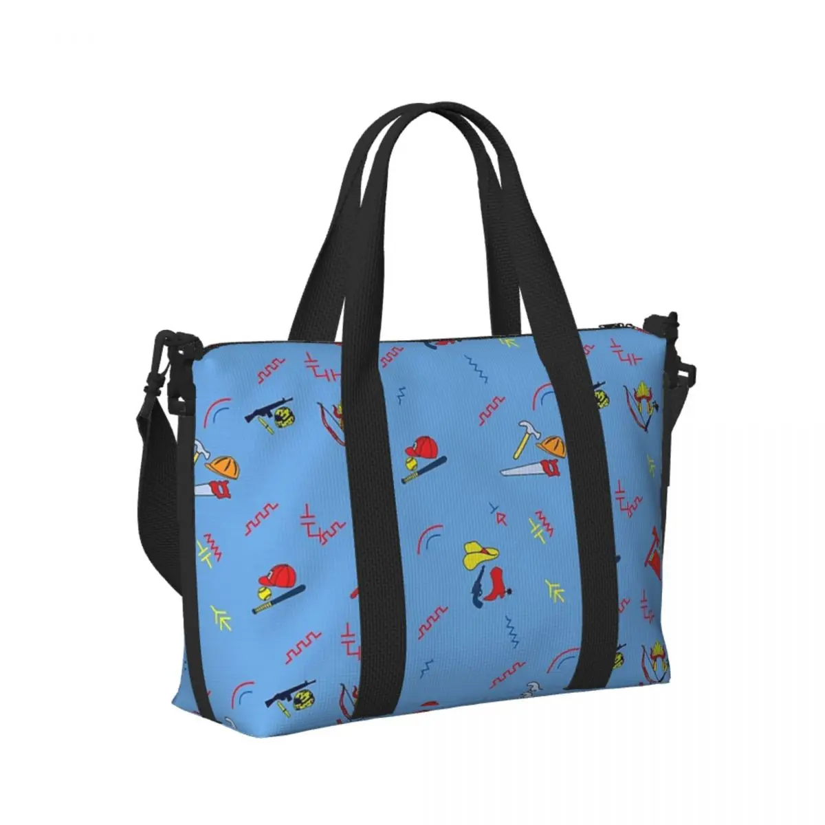 

Good Guys Child's Play Chucky Killer Doll Beach Travel Bag Large Capacity Tote Bags for Gym Women Shopping Duffle Shoulder Bag