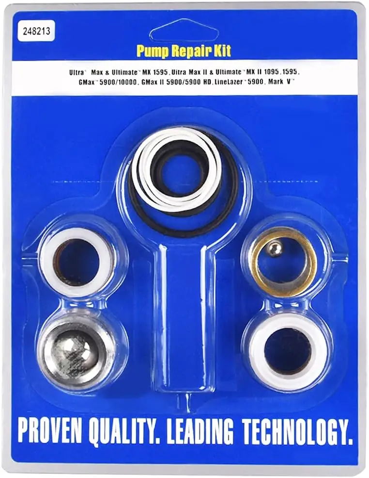 

Ремкомплект для безвоздушного распылителя краски, совместимый с моделями 1095, 1595, 5900