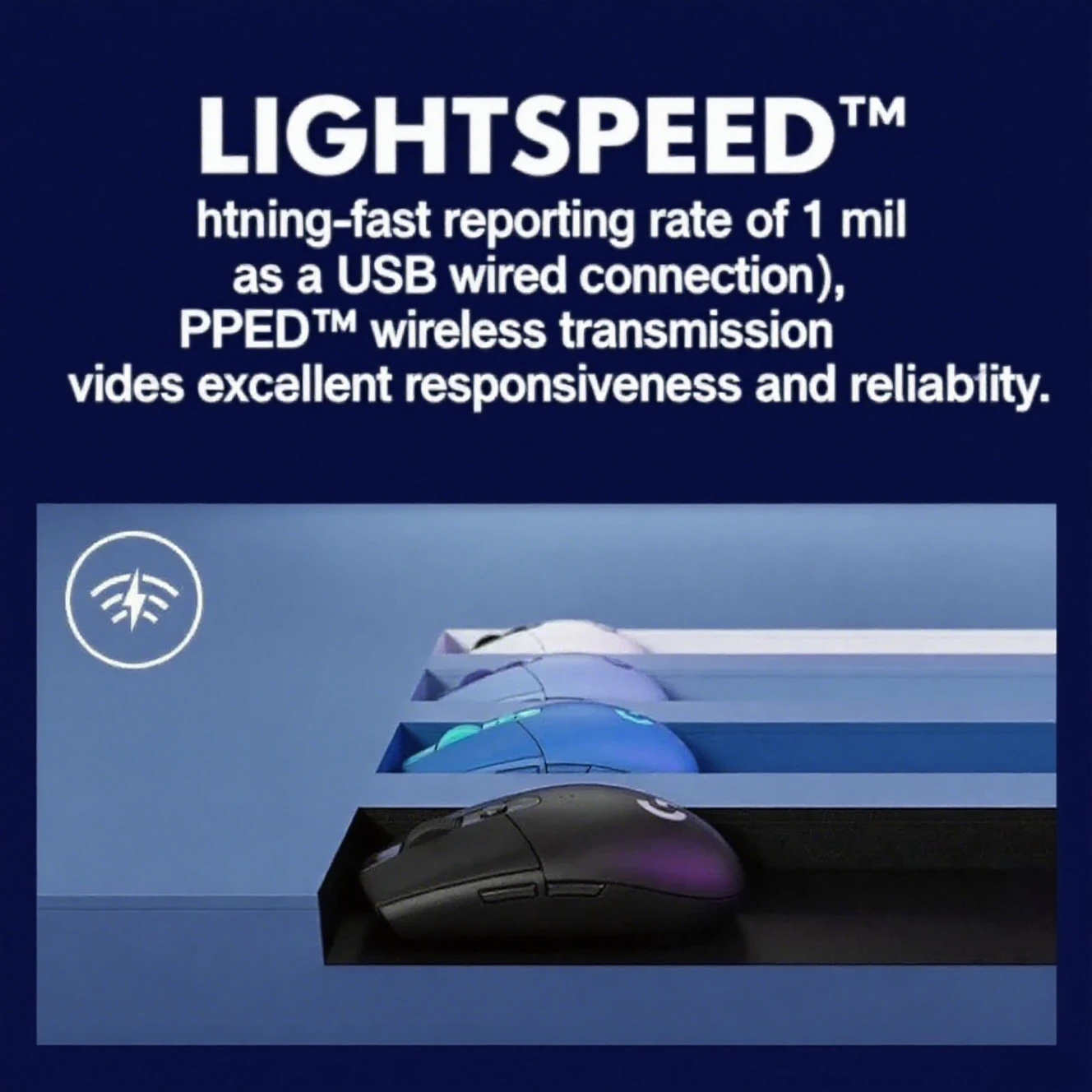Logitech G304 Lightspeed Mouse Gaming Nirkabel Sensor HERO 12000 DPI 6 Tombol Yang Dapat Diprogram untuk PC Mac Laptop