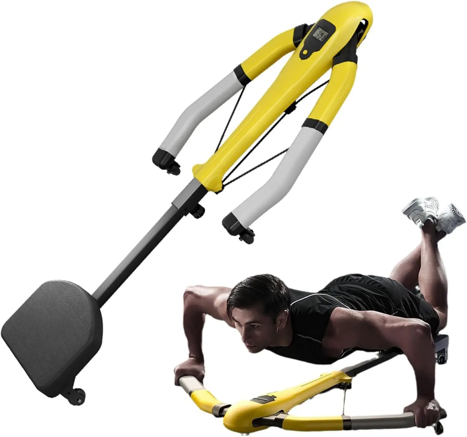 Upgrade Ab Roller Wheel Multi-function PlPush-up Stand Automatic Rebound Abdominal Trainer Home Fitness Equipment Lose Weight Co