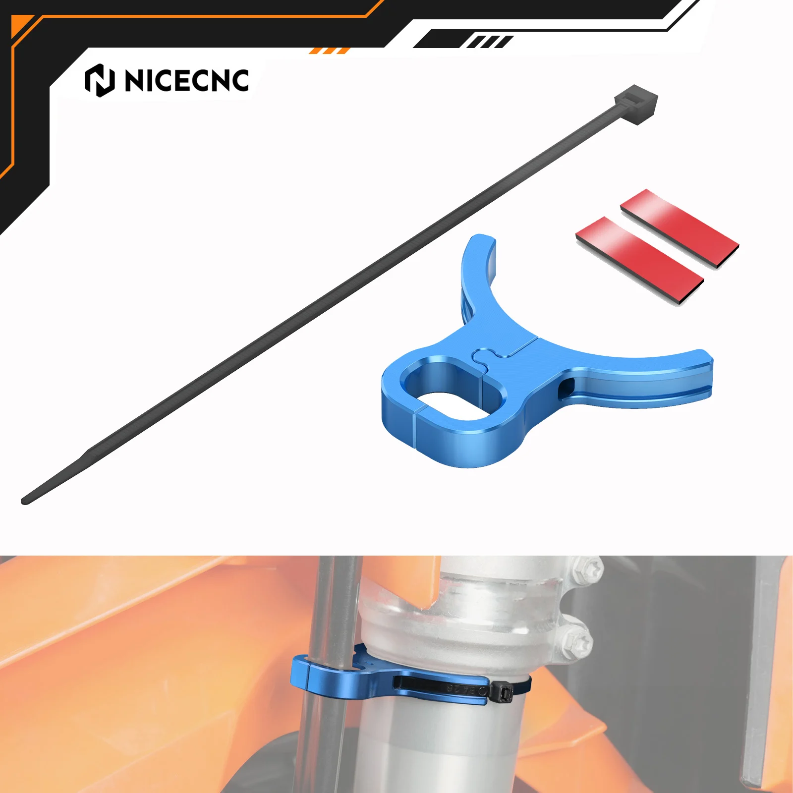 

NICECNC For Husqvarna TE300 TE250 FE350 FE450 FE501 FE250 TX300 FC250 FC350 FC450 FX350 FX450 2014-2026 Front Brake Line Guide