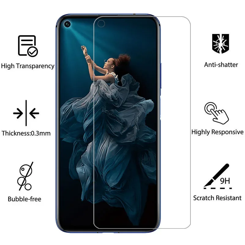 case for huawei honor 20 pro cover screen protector tempered glass on honor20 20pro protective phone coque honer onor honr hono