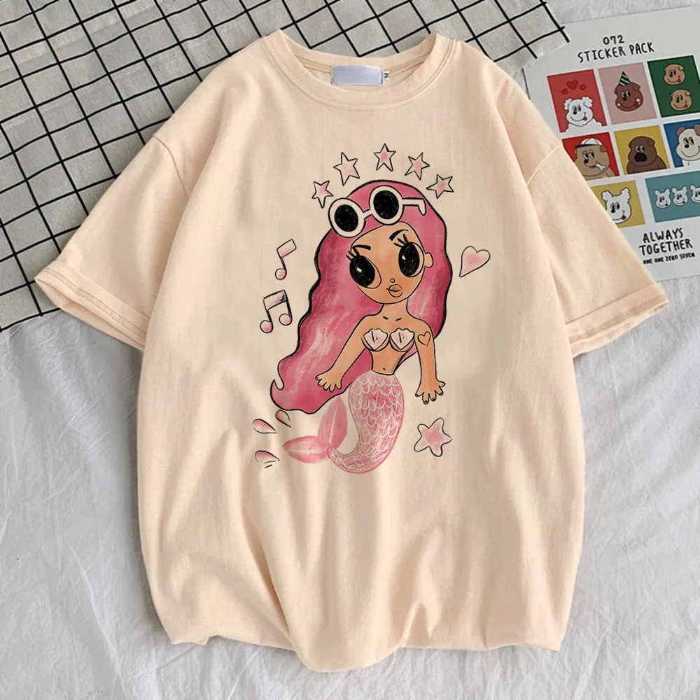 Camiseta Karol g de anime para chica, camiseta Retro Y2k de cultura Pop, ropa de calle con gráfico Vintage para mujer, cultura Pop kawaii