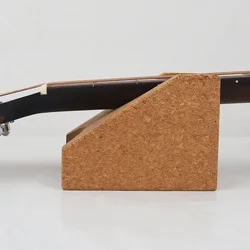 Gearlly Guitar Neck Rest Grain Cork 2 In 1 String Instrument Luthier Tool for Guitar Ukuleles Violin Bass