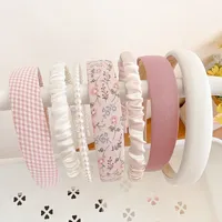 3/7 PCS Set Fashion Women Cloth Hair Bands Headdress Headband Girls Hairband Hair Hoop Female Hair Accessories Headwear