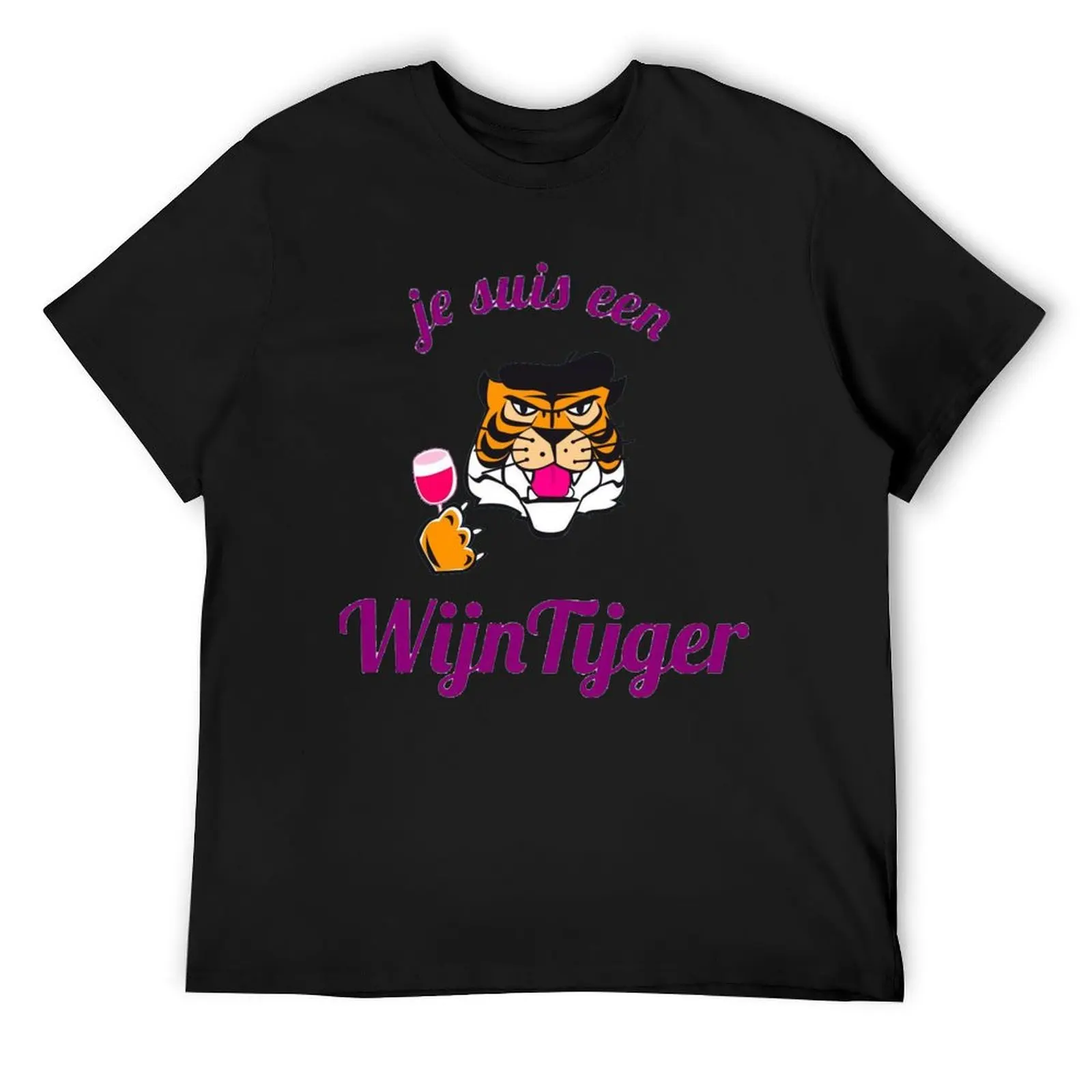 

je suis un wijntijger Essential T-Shirt customizeds graphics anime t shirts Men's t-shirt