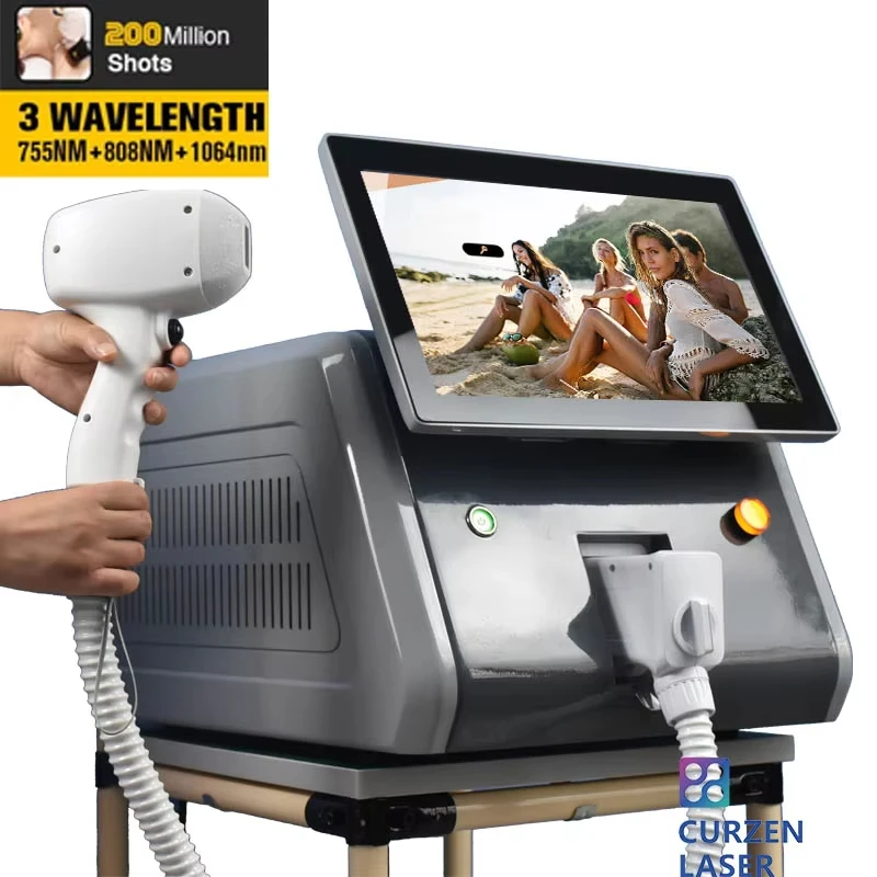 

The Best Professional Commercial Painless Medical 3 Wavelength 808 Diode Laser Hair Removal Machine