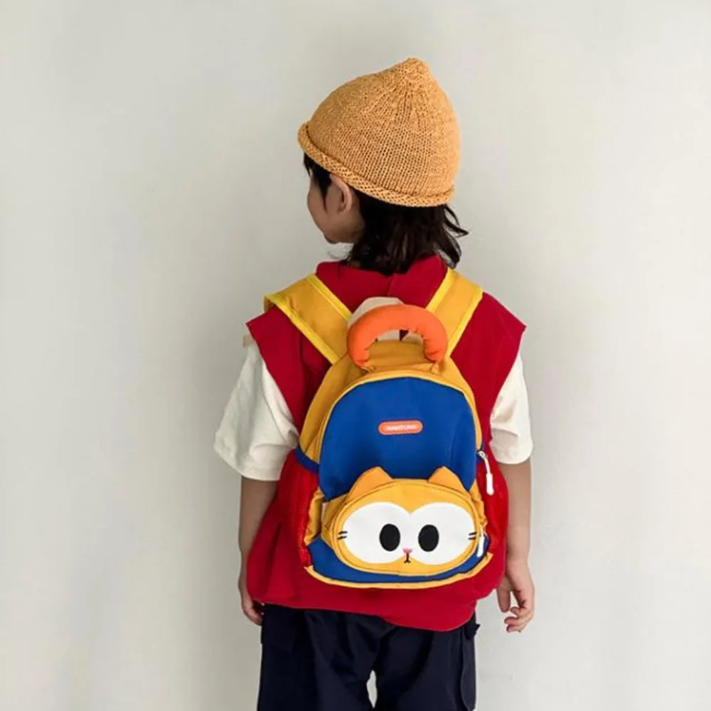 Anti-lost Animal Children School Bags Breathable Ultra-light Cartoon Cute Cat Backpack Leisure Colorful Cartoon Kindergarten Bag