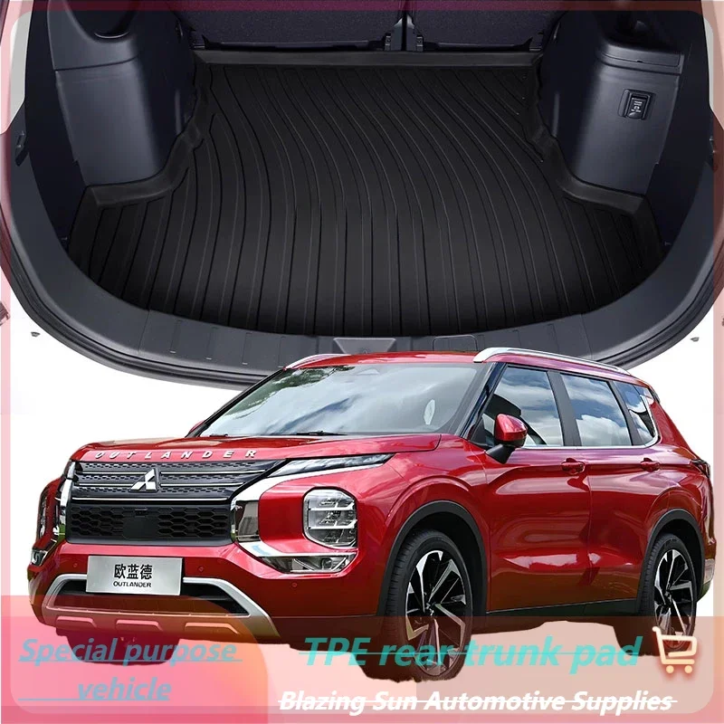 

Car Auto Rear Boot Cargo Liner Tray Trunk Mat Carpet for Mitsubishi OUTLANDER 2013- Cushion Pad Carpet Pad Anti-dirty Anti-water