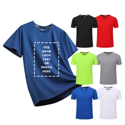 High Quality Customization Your Own Design Brand Logo Print T-Shirt icy feeling Fashion Unisex Top Tee DIY Clothes Team Clothing