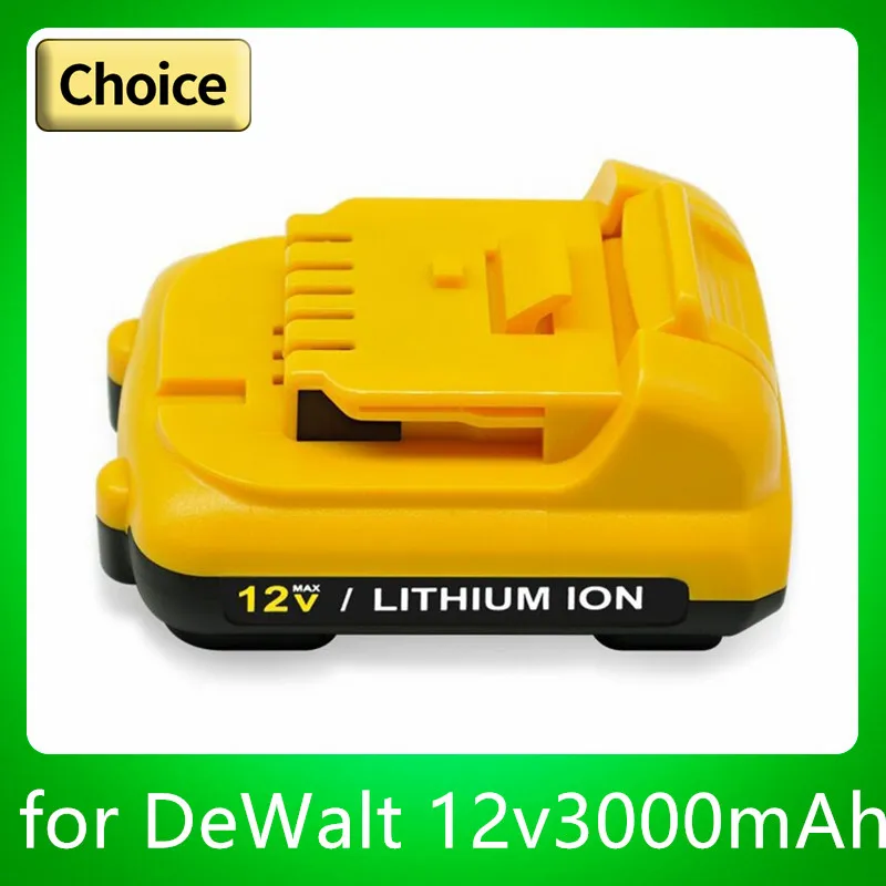 Batteria di ricambio 3.0Ah per DE 12V DCB120 DCB121 DCB123 DCB125 DCD710 DCF813 DCF815 DCF610 DCB100 DCT410S