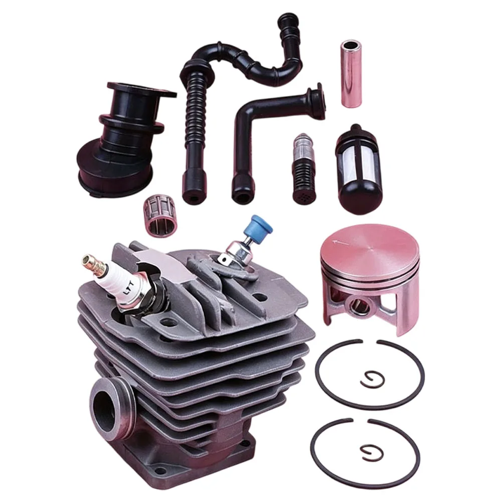 48mm Cylinder For Piston Kit With Fuel Filter For MS360 036 034 Chainsaw Engine Replacement Parts Accessories
