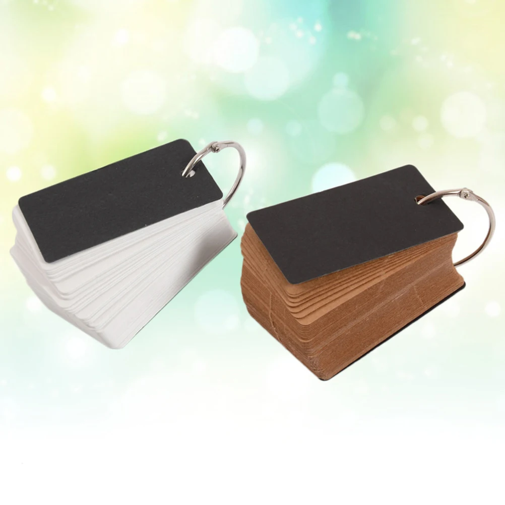 100 Pcs English Word Card Alphabet Cards Simple Portable Notepads Words Easy Child