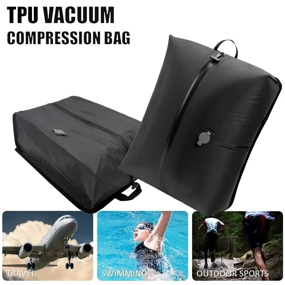 

Reusable Vacuum Bags for Travel Folding Dustproof Vacuum Compression Bag Space Saver Waterproof Luggage Vacuum Storage Bag