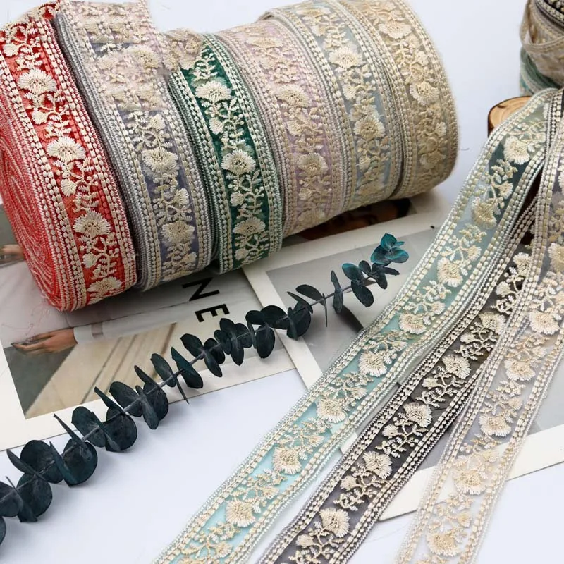 

30 ярдов жаккардовой ленты для декора, тесьма для вышивки бисером, кружевная отделка для штор и домашнего текстиля